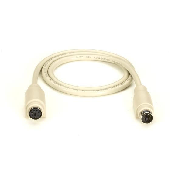 Black Box 6 PIN MINI DIN CABLE MF 10FT