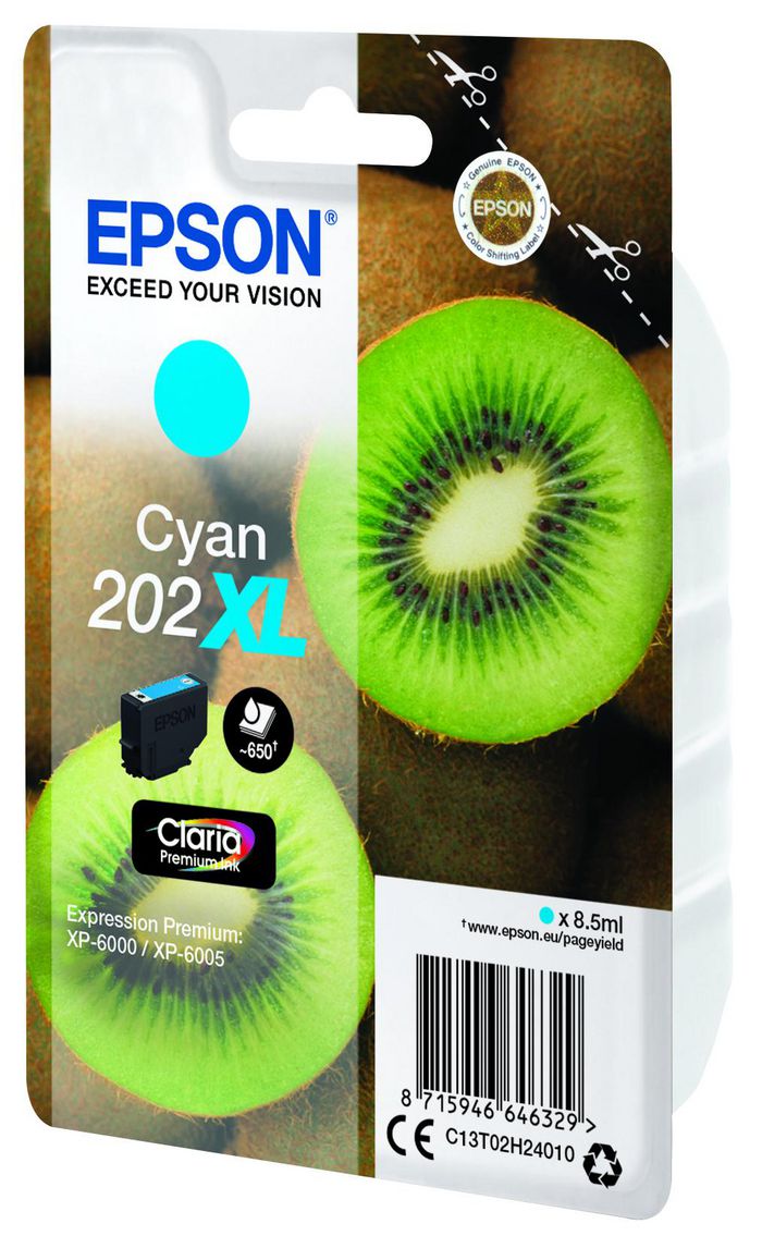 EPSON Singlepack Cyan 202XL Kiwi - Bilde 2