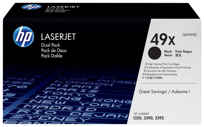 Toner Black 2-Pack LJ 1320