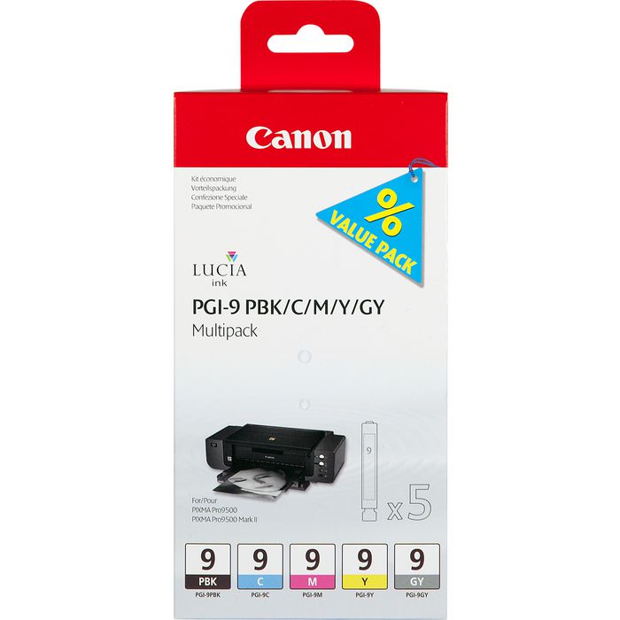 Ink Multipack PGI-9BK/C/M/Y/GY