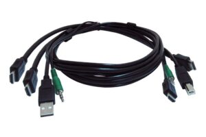 Black Box 10 ft KVM USB Dual HDMI Cable