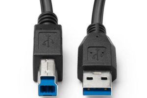 MicroConnect USB 3.0 A-B 5m M-M, Black