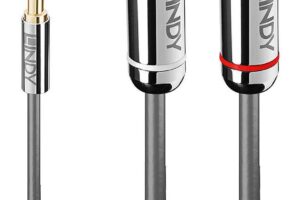 Lindy 1M Phono Audio Cable, Cromo