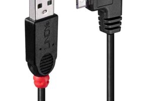Lindy Usb2.0 A/Micro-B 90Degree 0.5M