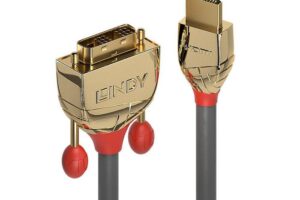 Lindy 15m HDMI to DVI-D Cable, Gold