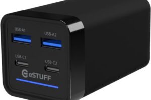 eSTUFF Multi charger PD65W 2C+2A