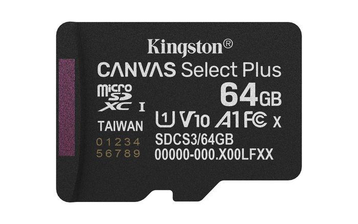 KINGSTON 64GB microSDXC Canvas Select - Bilde 3