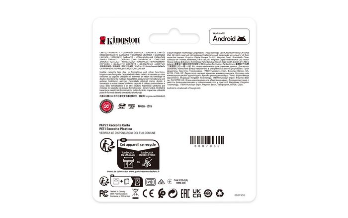 KINGSTON 128GB microSDXC Canvas Select - Bilde 6