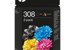 HP 308 Black/Tri-Color Ink Cart Combo 2P