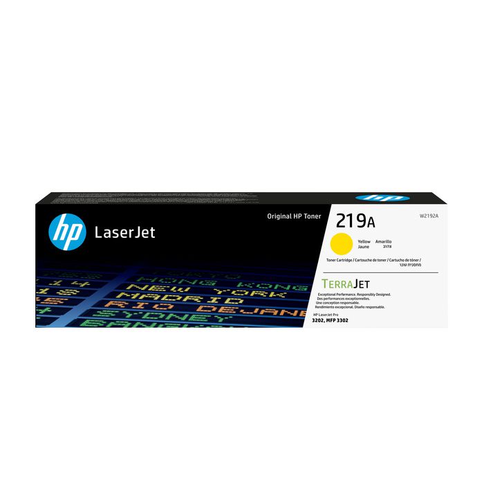 HP 219A Yellow Org LJ Toner Cartridge