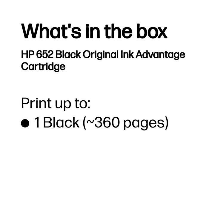 652 Black Original Ink - Bilde 3