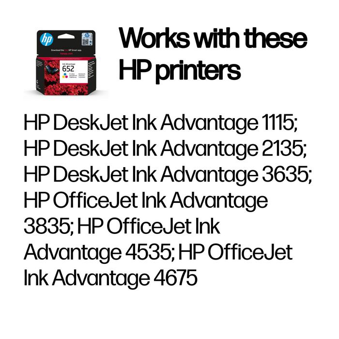 652 Tri-Color Original Ink - Bilde 2