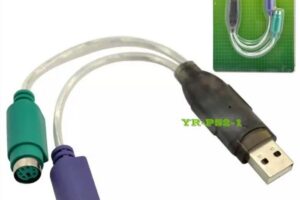 MicroConnect USB A - Converter 2x PS/2 0,3m