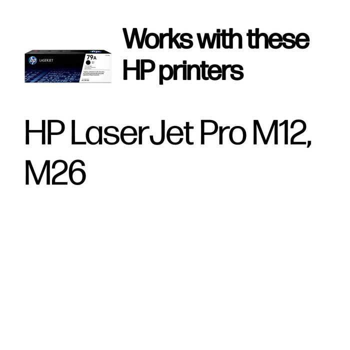 Toner/79A Black LaserJet Cart - Bilde 2