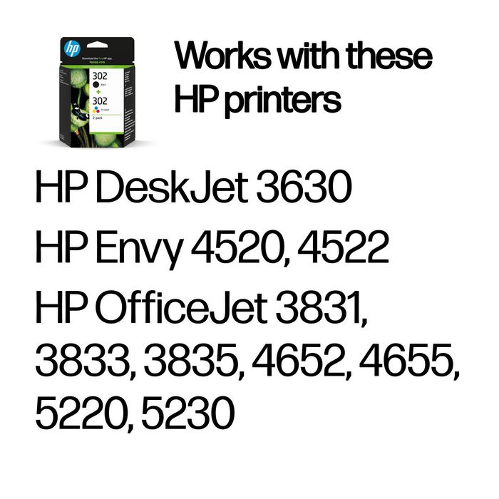 HP 302 Ink Cartridge Combo 2x BLISTER - Bilde 2
