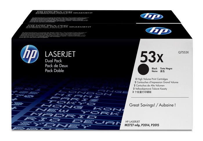 Toner 2 X Black