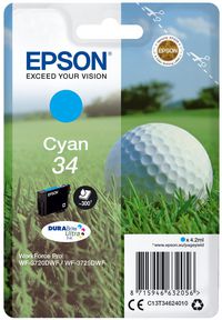 EPSON 34 Ink Cyan 4,2ml - Bilde 3