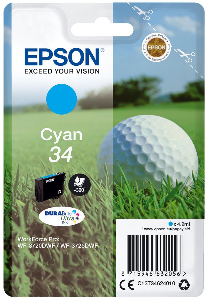 EPSON 34 Ink Cyan 4,2ml