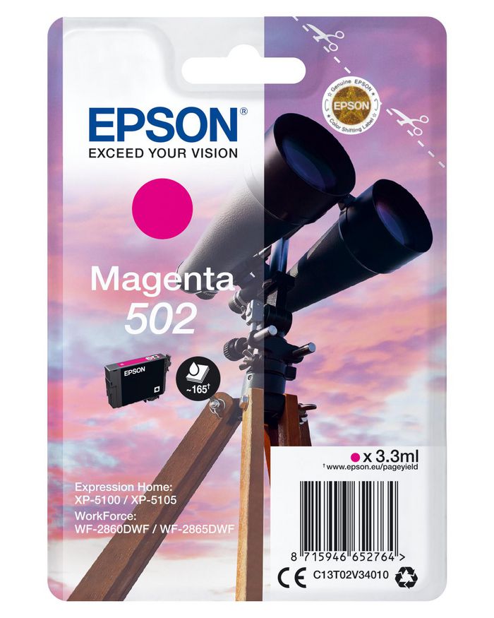 Singlepack Magenta 502 Ink SEC