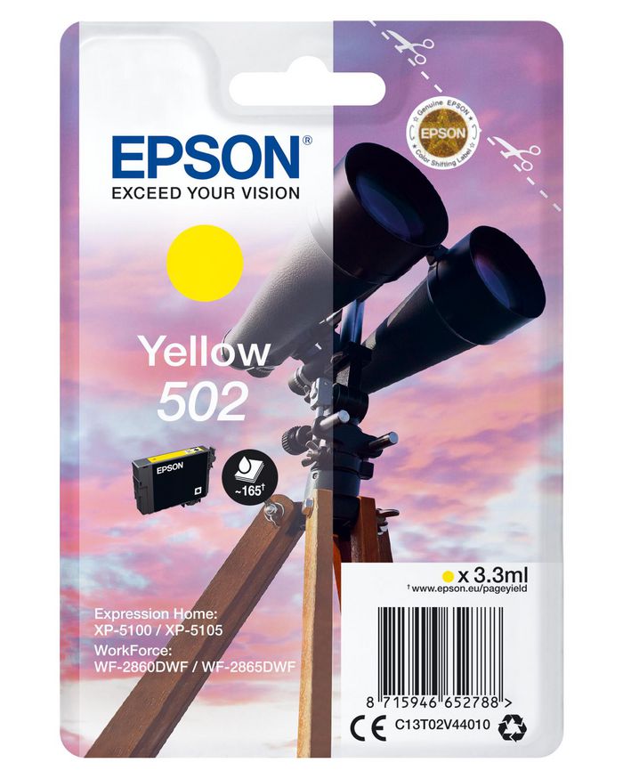 Singlepack Yellow 502 Ink SEC