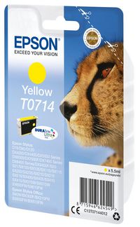 EPSON T0714 ink cartridge Yellow 6 ml - Bilde 4