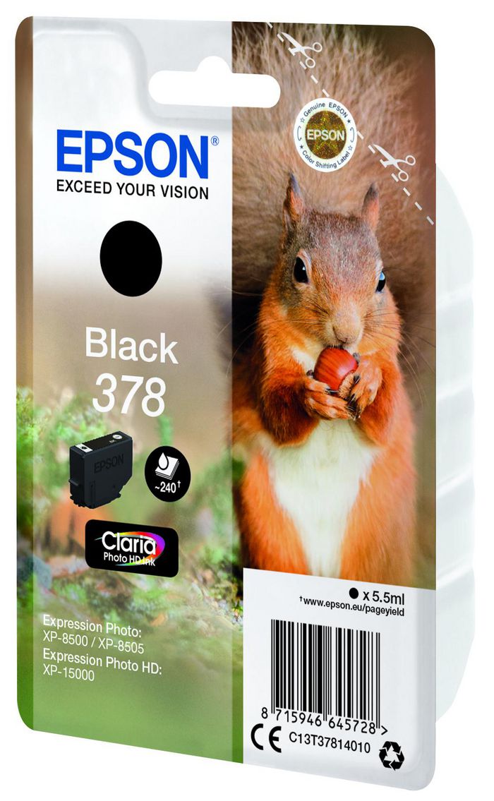 EPSON Singlepack Black 378 Eichhörnchen - Bilde 3