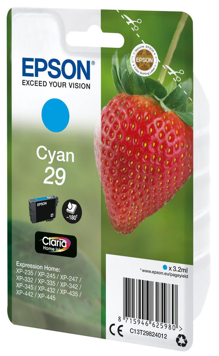 EPSON Cartridge Fraise Cyan - Bilde 2