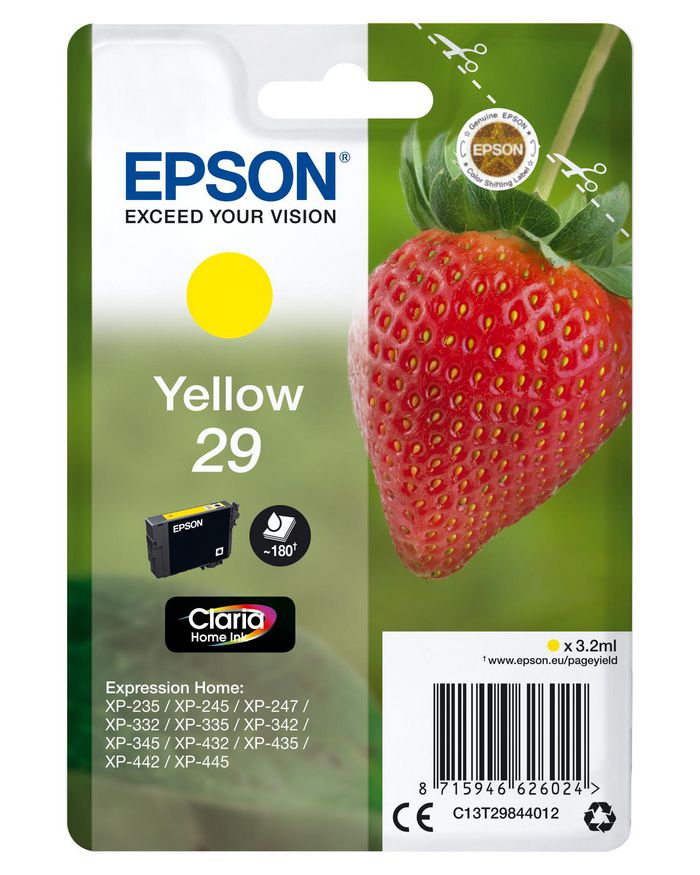 EPSON Singlepack Yellow 29 Claria Home