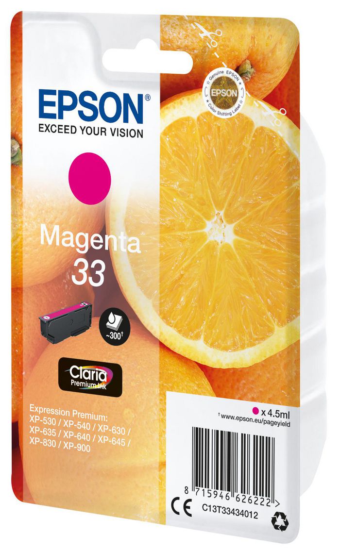 EPSON 33 Ink Magenta 4,5ml Blister - Bilde 2