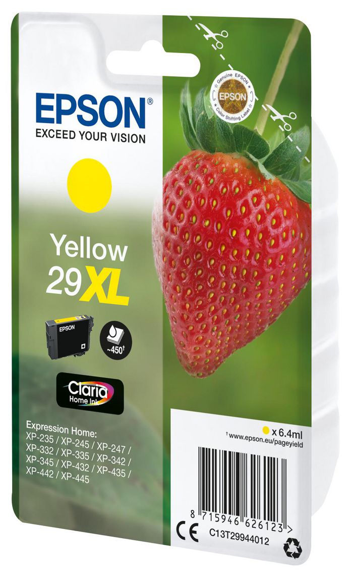 EPSON Cartridge Fraise Claria Yellow - Bilde 2