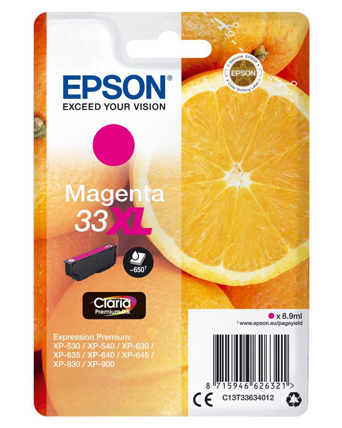 EPSON Singlepack Magenta 33XL Claria Pr