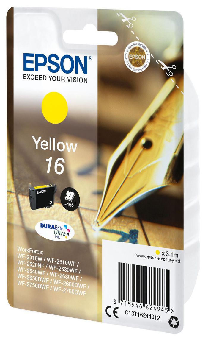 EPSON 16 ink cartridge yellow - Bilde 2