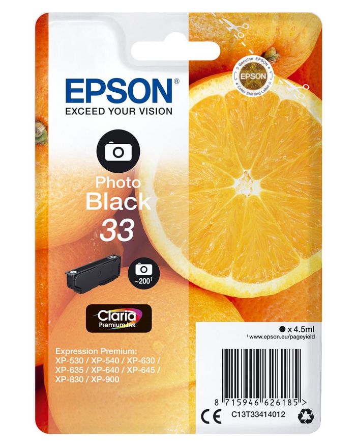 EPSON 33 Ink Photo Black 4,5ml Blister