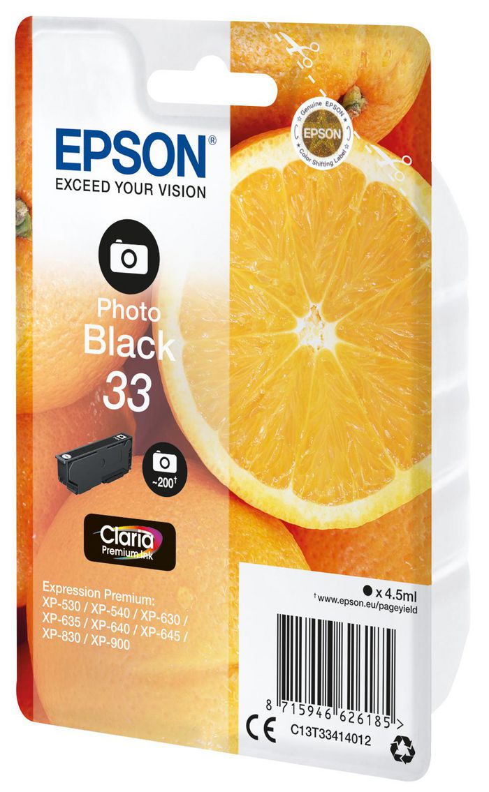 EPSON 33 Ink Photo Black 4,5ml Blister - Bilde 2