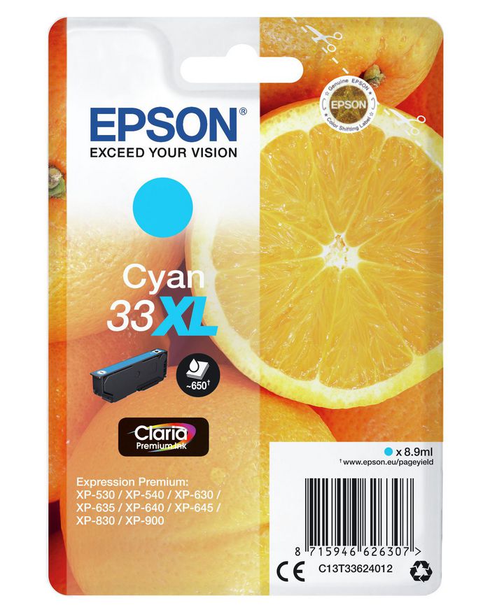 33XL Cyan Claria Premium - Bilde 3
