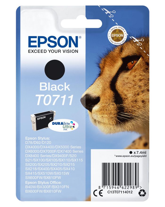EPSON T0711 ink cartridge black