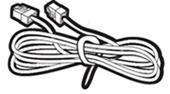 HP Telephone Cable Black