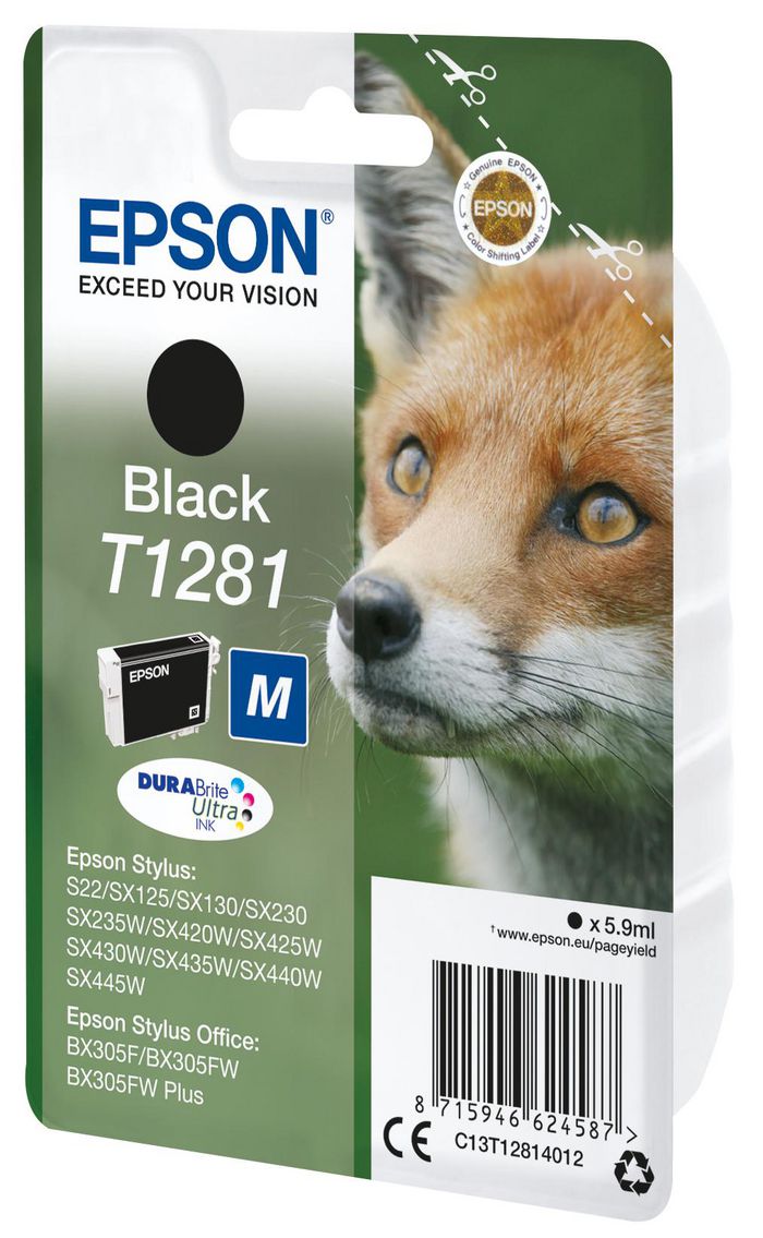 EPSON ink T128 black blister - Bilde 2
