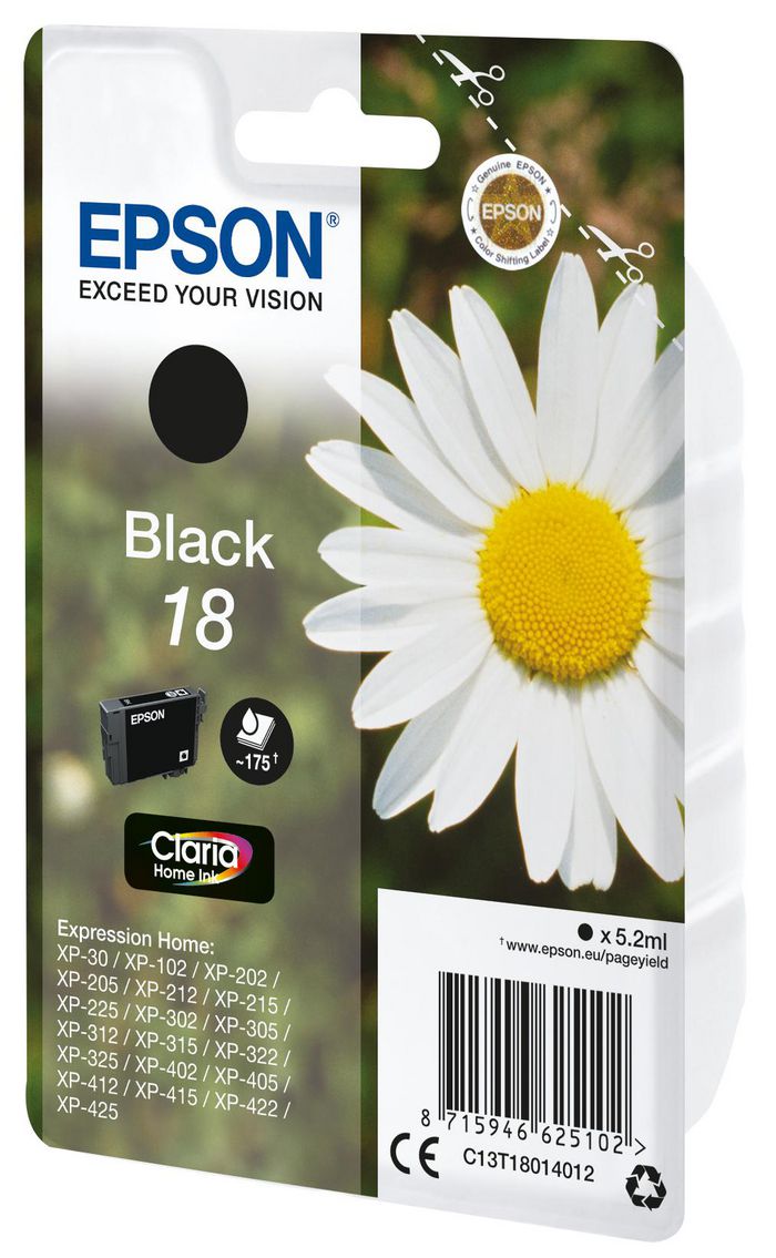EPSON 18 ink cartridge black - Bilde 2