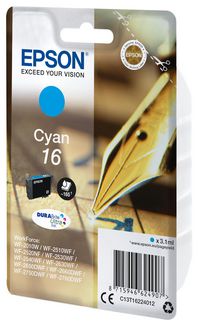 INK CARTR DURABRITE CYAN 16 - Bilde 5