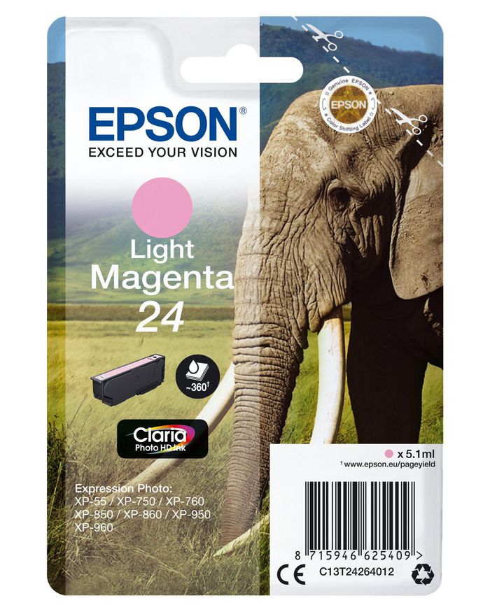 EPSON ink Singlepack Light Magenta 24