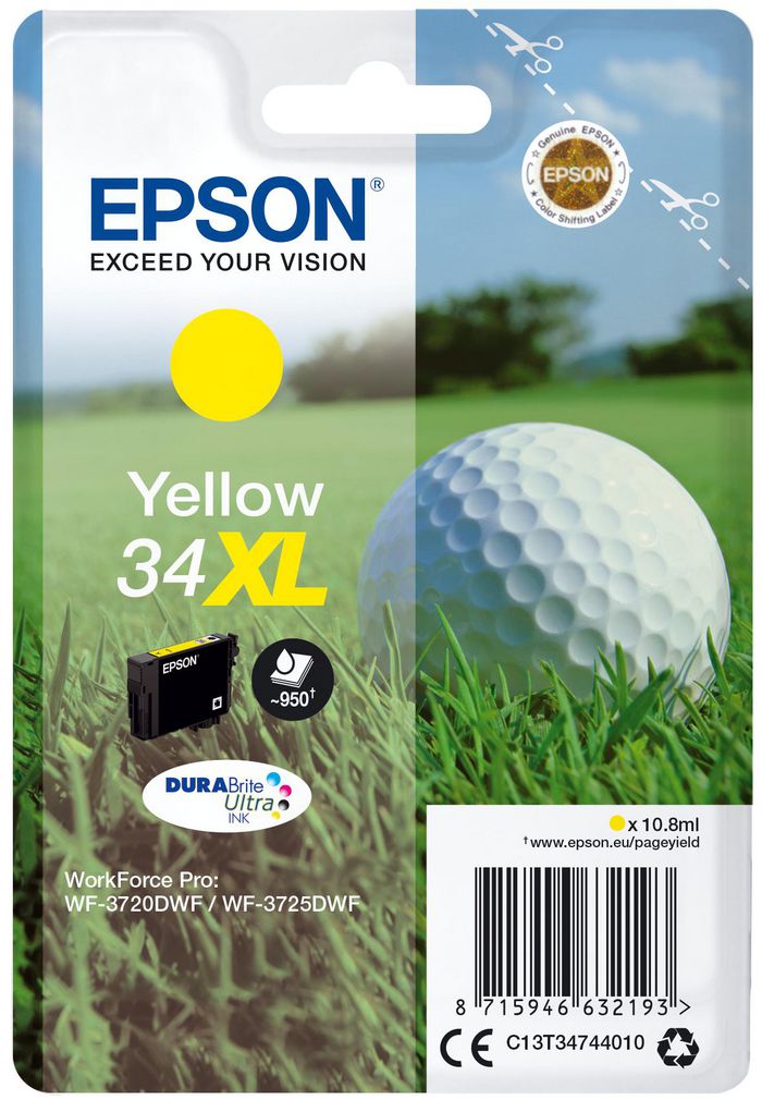 EPSON 34XL Ink Yellow 10,8ml