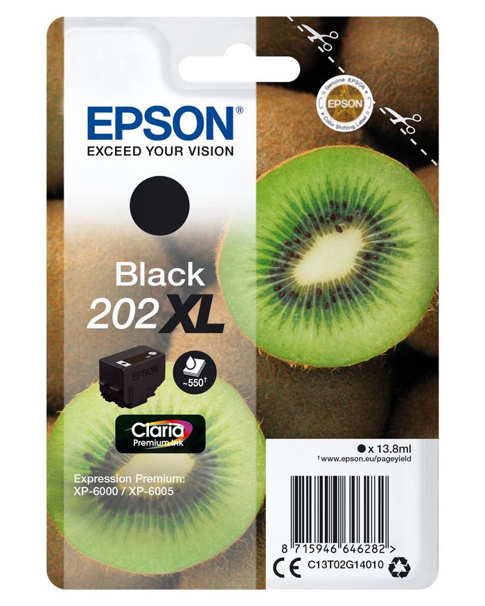 EPSON Singlepack Black 202XL Kiwi