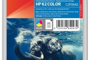 Ink Color HP No. 62