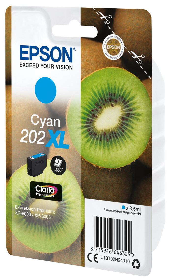 EPSON Singlepack Cyan 202XL Kiwi