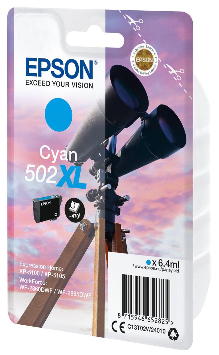 Singlepack Cyan 502XL Ink SEC - Bilde 2