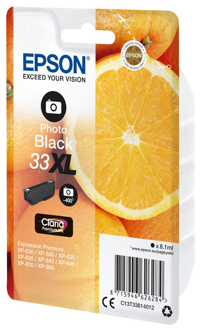 EPSON 33XL Ink Photo Black Claria Prem. - Bilde 2