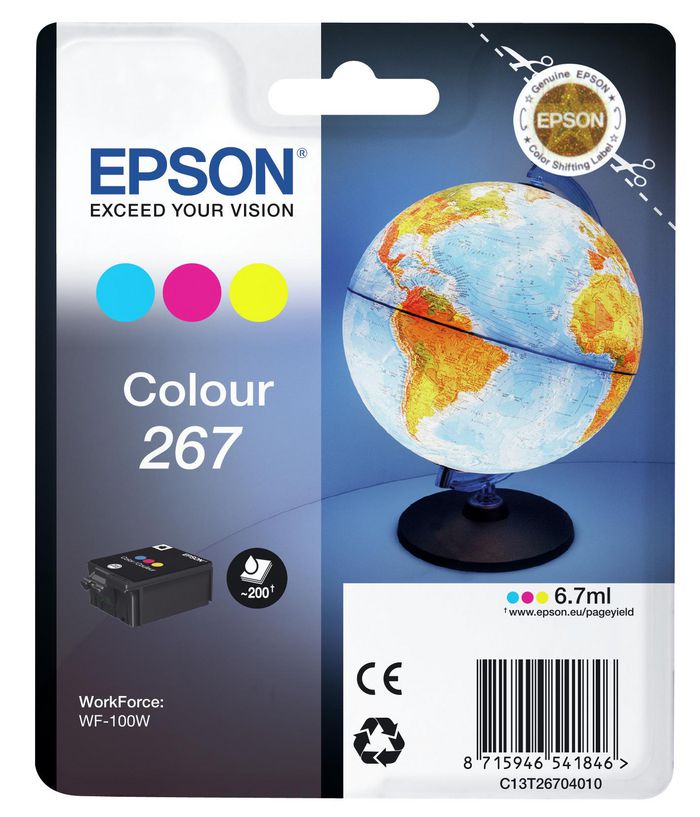 EPSON MONOBLOC 3 COLORS GLOBE 267 WF100W