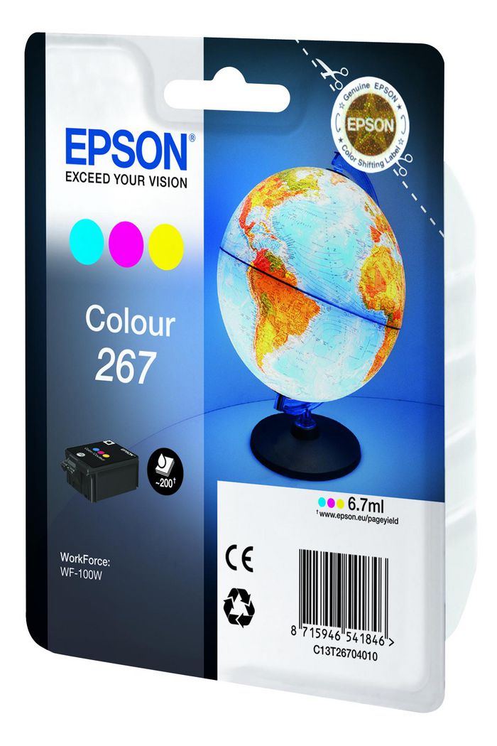 EPSON MONOBLOC 3 COLORS GLOBE 267 WF100W - Bilde 2