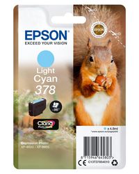 EPSON Singlepack Light Cyan 378 Eichhörn - Bilde 4